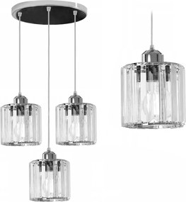 LAMPADA DA SOFFITTO CRISTALLO ARGENTO APP510-3CPR