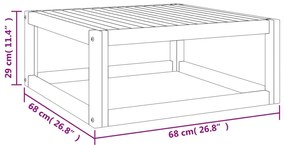 Set Salotto da Giardino 9pz con Cuscini Verdi in Legno Massello