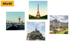 Set di quadri – Per gli amanti della Francia