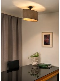 Duolla - Lampadario a plafone OVAL 1xE27/15W/230V marrone