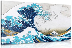 Stampa su tela – Riproduzione La grande onda di Kanagawa - Katsushika Hokusai