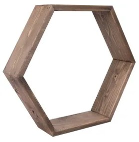 SET 3x Mensola da parete abete marrone