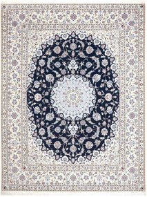 Nain Tappeto persiano 270x210 Blu (Iran) Annodato A Mano