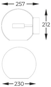 Zuma Line W0428-01D-L4AC - Applique a LED ENCELADUS LED/5W/230V oro