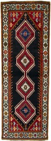 Shiraz Tappeto 280x100 Blu (Iran) Annodato A Mano