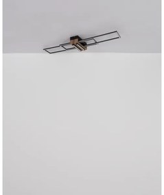 Globo 67208-40N - Plafoniera LED DAKARI LED/40W/230V 3000K 25x100 cm nero