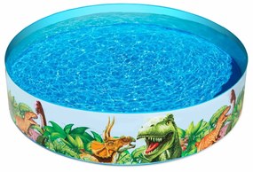 Bestway Piscina Rigida per Bambini PVC Dinosauri 183x38 cm +2 Anni Giardino 55022