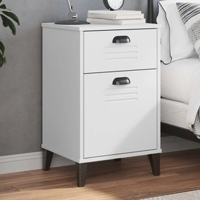Comodino Vıken Bianco İn Legno Multistrato /