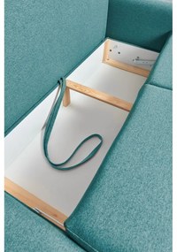 Divano letto variabile turchese ad angolo Pop - Bonami Selection