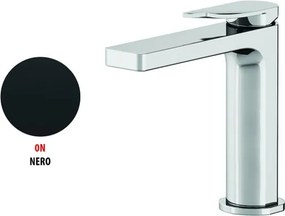 Rubinetto per lavabo a canna bassa getto laminare cristallino Soffio nero opaco GATTONI RUBINETTERIA