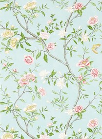 Zoffany Carta da parati Nostell Priory Paper - Sky/ Pink