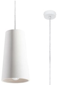 Lampada a sospensione in ceramica bianca Armica - Nice Lamps