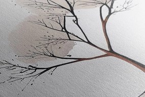Quadro su tela – Albero minimalista senza foglie