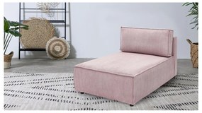 Modulo divano in velluto a coste variabile rosa chiaro Nihad modular - Bobochic Paris