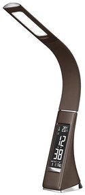 LED Lampada da tavolo con display  LED/6W/230V marrone