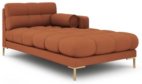 Chaise longue color mattone (con penisola a sinistra) Bali – Cosmopolitan Design