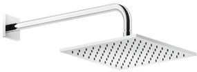 Soffione doccia 25x25 quadro Anticalcare Orientabile con braccio A Parete Cromo 59158 Rilievo Gessi