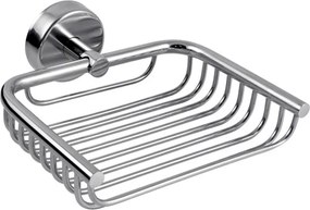 Kamalu - Portasapone a griglia design sospeso in acciaio inox lucido | Monde-C