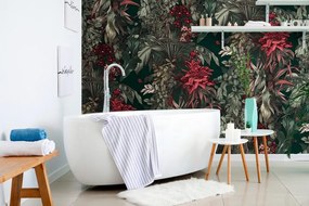 Carta da parati – Con motivo floreale splendido