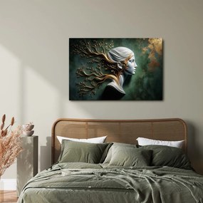 Quadro su tela – Dea serena con i rami della vita