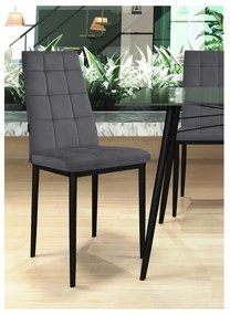 Set di sedie da pranzo in velluto color antracite 2 pz Becca - Støraa