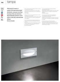 Redo 90009 - Lampada segnapasso da esterno TAMPA LED/11W/230V IP54 bianca