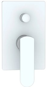 Rubinetto per doccia ad incasso monocomando Zefir bianco opaco AQUASANIT