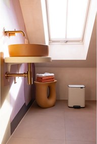Cestino per la spazzatura beige in acciaio con pedale 12 l Bo – Brabantia