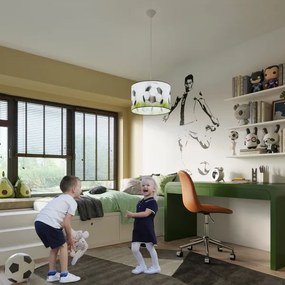 Sollux SL.1429 - Lampadario a sospensione per bambini FOOTBALL 1xE27/15W/230V diametro 40 cm