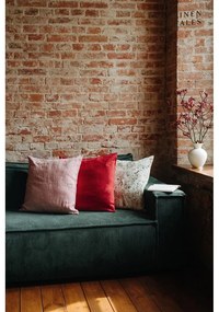 Federa con motivo natalizio 45x45 cm Mistletoe - Linen Tales