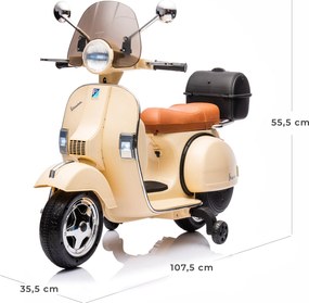 Piaggio Vespa PX150 Full Elettrica 12V per Bambini Crema...