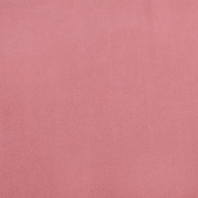 Poggiapiedi rosa 78x56x32 cm in velluto