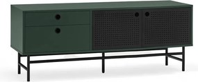 Tavolo TV verde scuro 140x52 cm Punto - Teulat