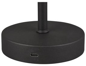 Lampada da tavolo dimmerabile a LED nero opaco (altezza 30 cm) Jeff - Reality