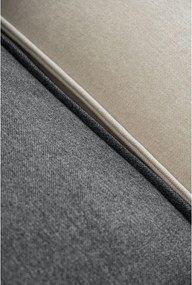 Divano componibile grigio (con penisola a destra) Flex Felix – Miuform