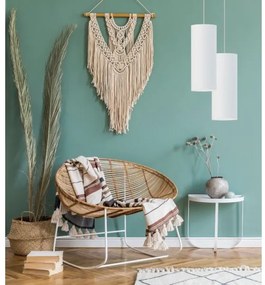 Lampadario su filo ZIK 1xE27/40W/230V bianco