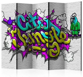 Paravento  City Jungle  graffiti II [Room Dividers]  Colore ---, Dimensioni e Misure 225x172