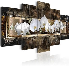 Quadro Sogno di orchidee  Colore Bianco, Dimensioni e Misure 200x100