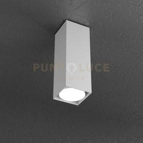 Plate plafoniera tubo h.25 1 luce grigio 1129-pl25-gr