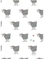 KEK Amsterdam Carta da parati Sheep - White