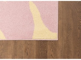 Tappeto per bambini giallo e rosa 100x170 cm Hugsy Vanilla – FD