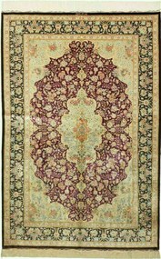 Ghom Tappeto 200x130 (Iran) Annodato A Mano