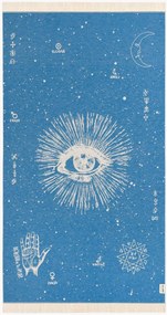 Telo mare The Cosmos Eye Bright Blue Feather