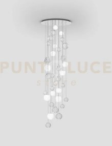 Oto sospensione rc bianco rigadin acciaio specchiato 12 luci attacc...