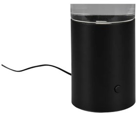 Lampada da tavolo a LED nera con telecomando (altezza 34 cm) Glitter - Trio