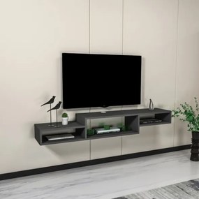 Mobile TV Sospeso 155x30x23 Con Vani A Giorno Lorenza Antracite