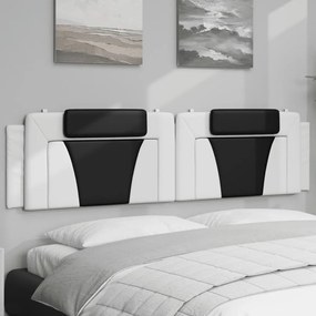 Cuscino testiera nero e bianco 200 cm in similpelle