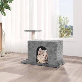 Albero per gatti con tiragraffi in sisal grigio chiaro 51 cm