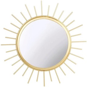 Specchio rotondo in oro Monocromo, ø 24 cm Sunburst - Sass &amp; Belle