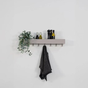Mensola da bagno da parete grigio tortora in acciaio Multi – Spinder Design